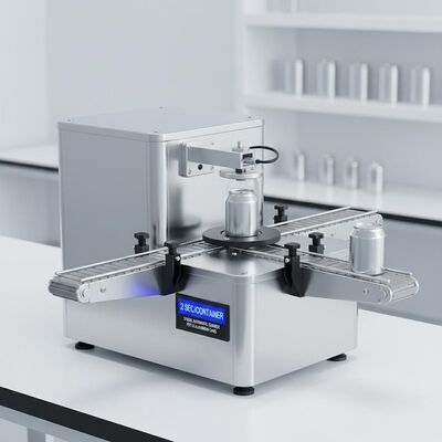 31 کیلوگرم ماشین سیمر خودکار قادر به مهر و موم قوطی های پلاستیکی PET و قوطی های آلومینیومی در 2 ثانیه در هر کانتینر