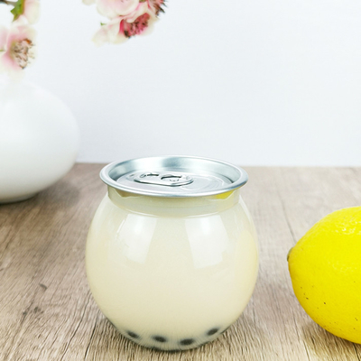 210 میلی لیتر شیشه های ذخیره سازی شفاف با درب محکم کنسرو لوبیا غلات و آجیل