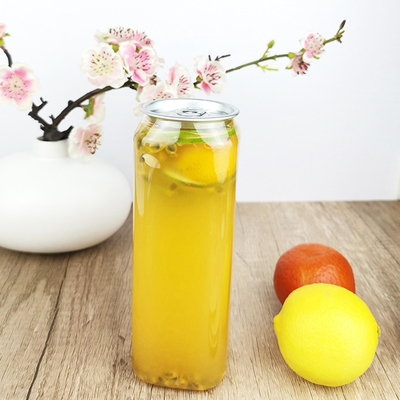 بطری های پلاستیکی مربعی 500 میلی لیتری غذا برای بسته بندی چای