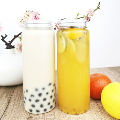 بطری های پلاستیکی استوانه ای 0.5 لیتری PET با درپوش مواد غذایی خشک شده