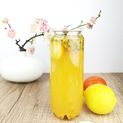 قوطی پلاستیکی 0.5 لیتری به راحتی باز شدن با درب قوطی نوشیدنی های شیر چای